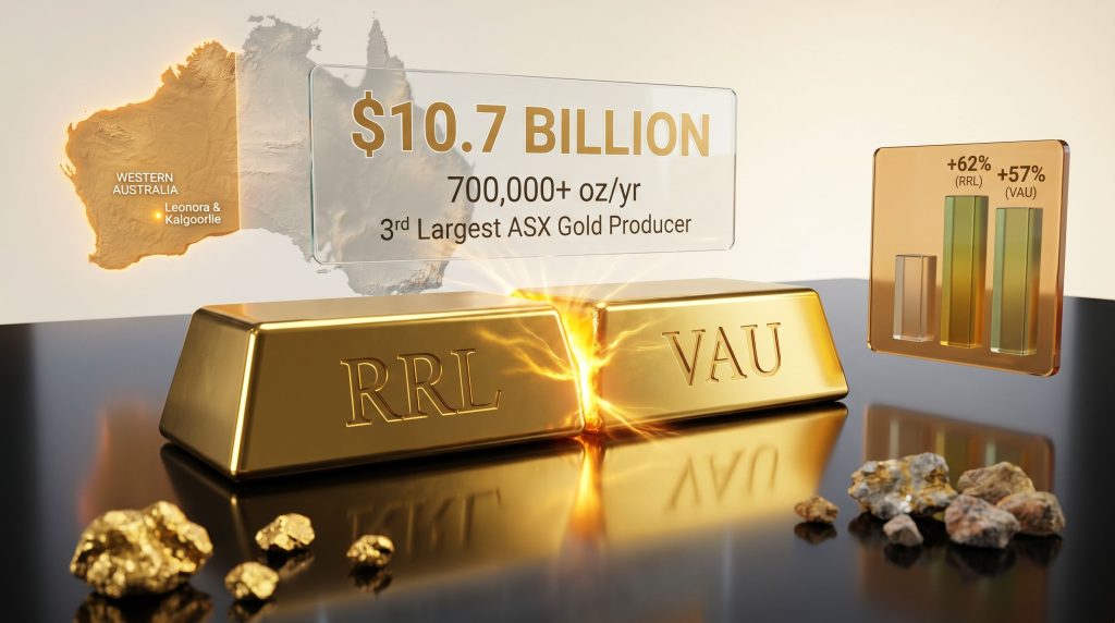 Regis Resources Vault Minerals merger gold bars graphic