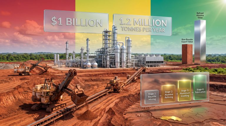 Chalco alumina refinery in Guinea project infographic