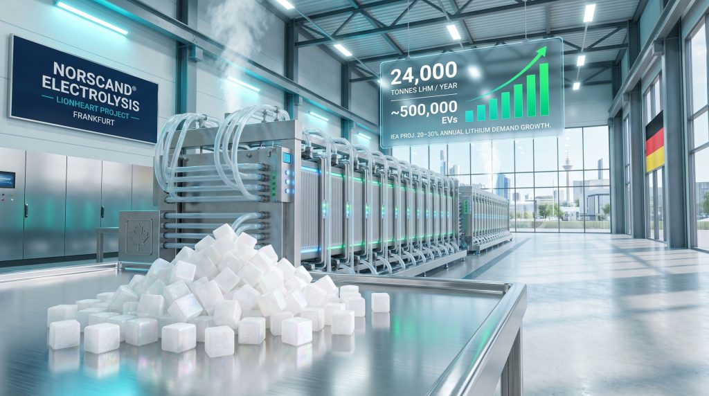 NESI technology low-carbon lithium plant in Germany interior