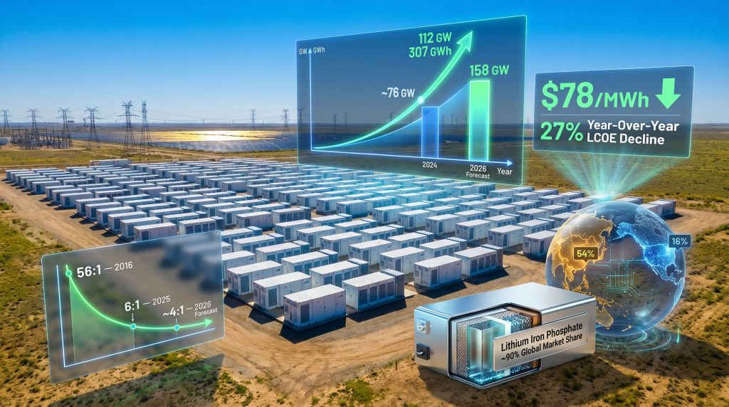 BloombergNEF energy storage 100 GW era forecast
