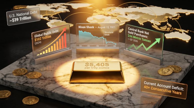 gold standard and trade imbalance correction mechanism infographic