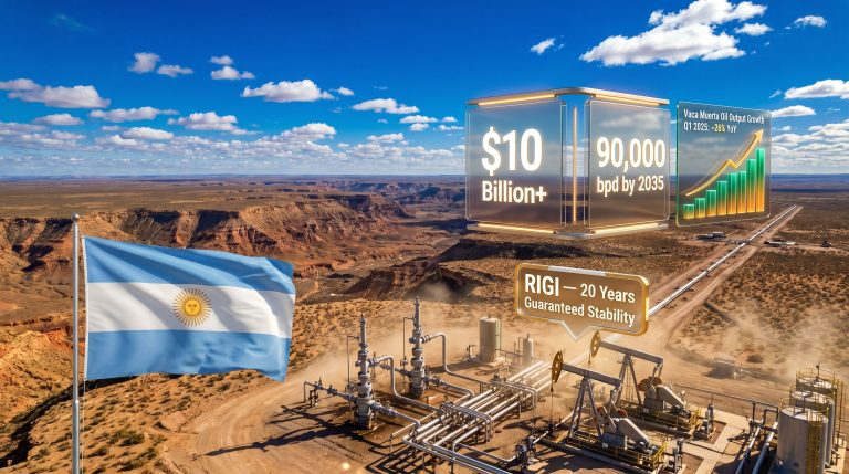 Chevron Vaca Muerta investment plan in Argentina infographic