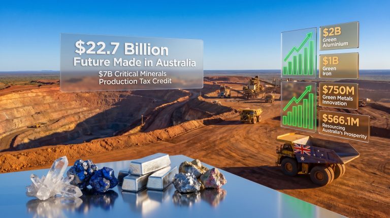 Australian budget mining industry reaction infographic at mine