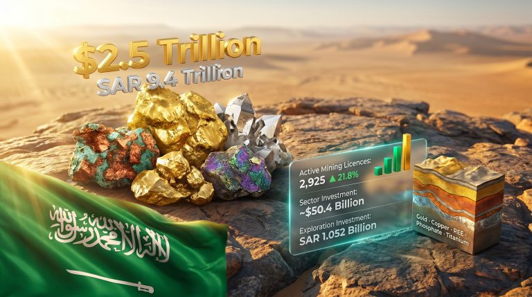 Saudi Arabia mining wealth estimated at $2.5 trillion infographic