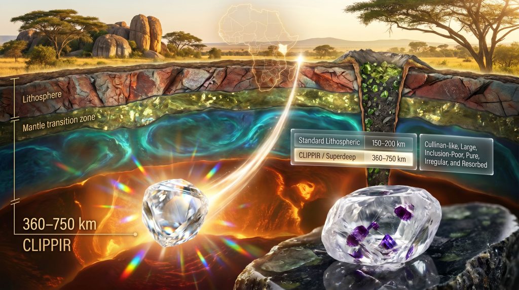 deep-earth origin of the world's largest diamonds infographic