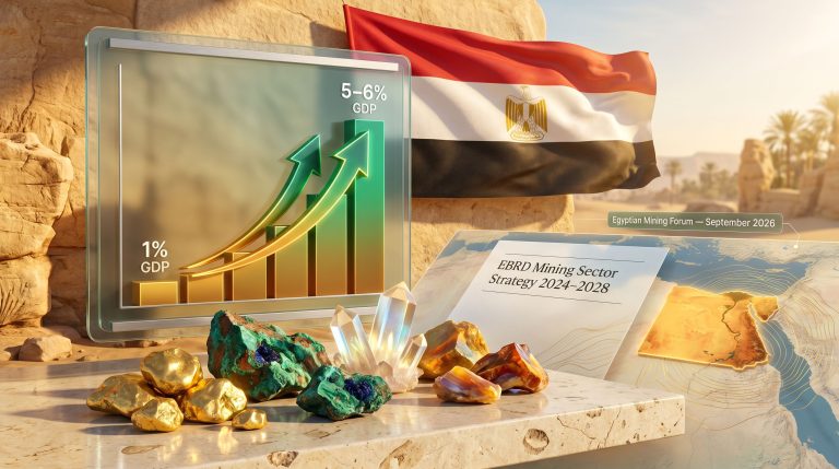 EBRD Egypt mining sector partnership growth chart