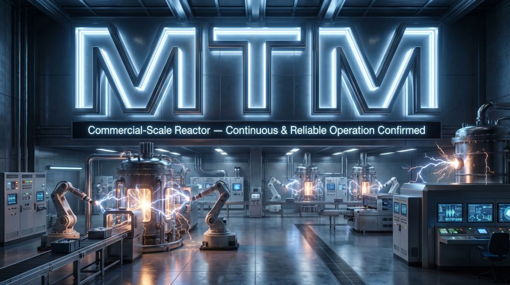 Metallium Ltd-MTM-MTM commercial-scale reactor facility illustration