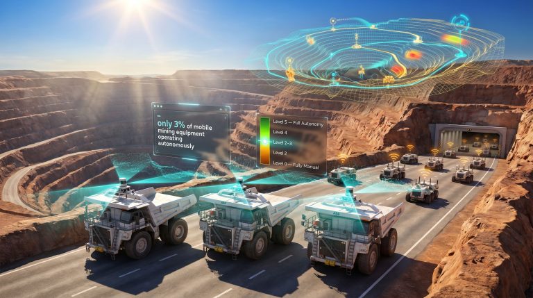 Mining potential of autonomous operations in open-pit mine