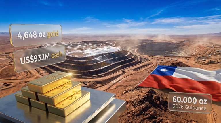 Rio2 Fenix Gold production ramp-up mine scene