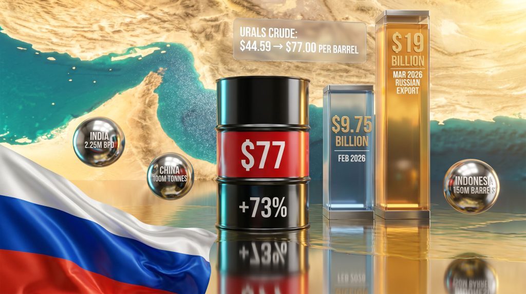 Russia oil revenues surge amid crude price jump