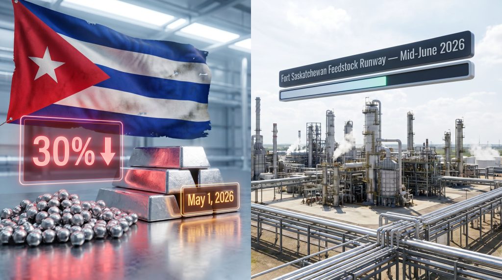 Sherritt Cuba sanctions impact refinery operations