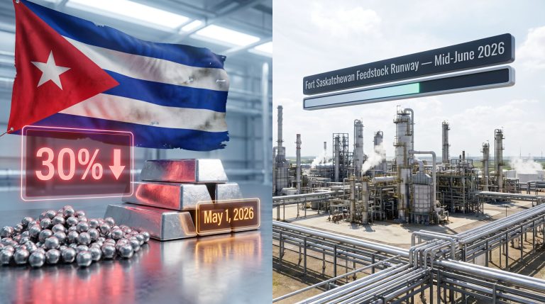 Sherritt Cuba sanctions impact refinery operations