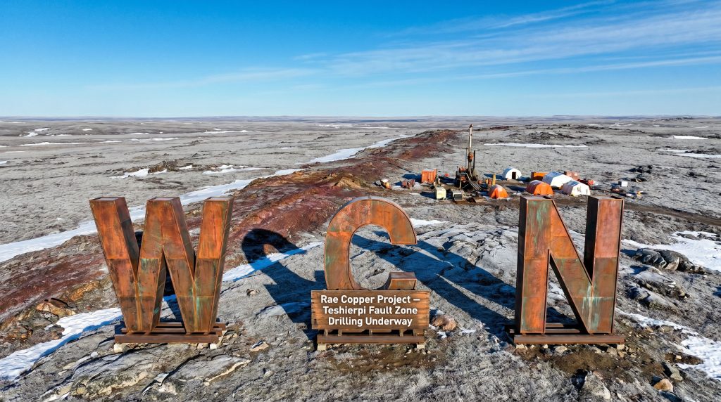 White Cliff Minerals Ltd-WCN-Rae Copper Project drilling camp landscape