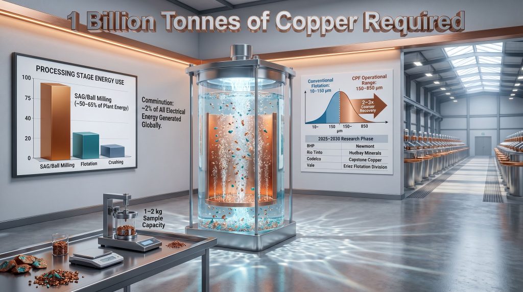 coarse particle flotation for copper production infographic