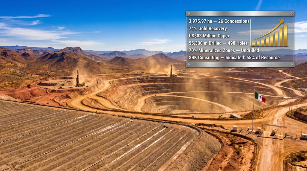 Sonoro Cerro Caliche drilling in Mexico mine site