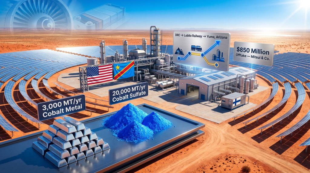 EVelution Energy Yuma cobalt refinery illustration
