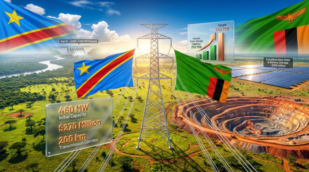 DR Congo Zambia power link stake infographic