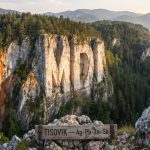 Middle Island Resources Ltd-MDI-Tisovik cliff overlook in forested mountains