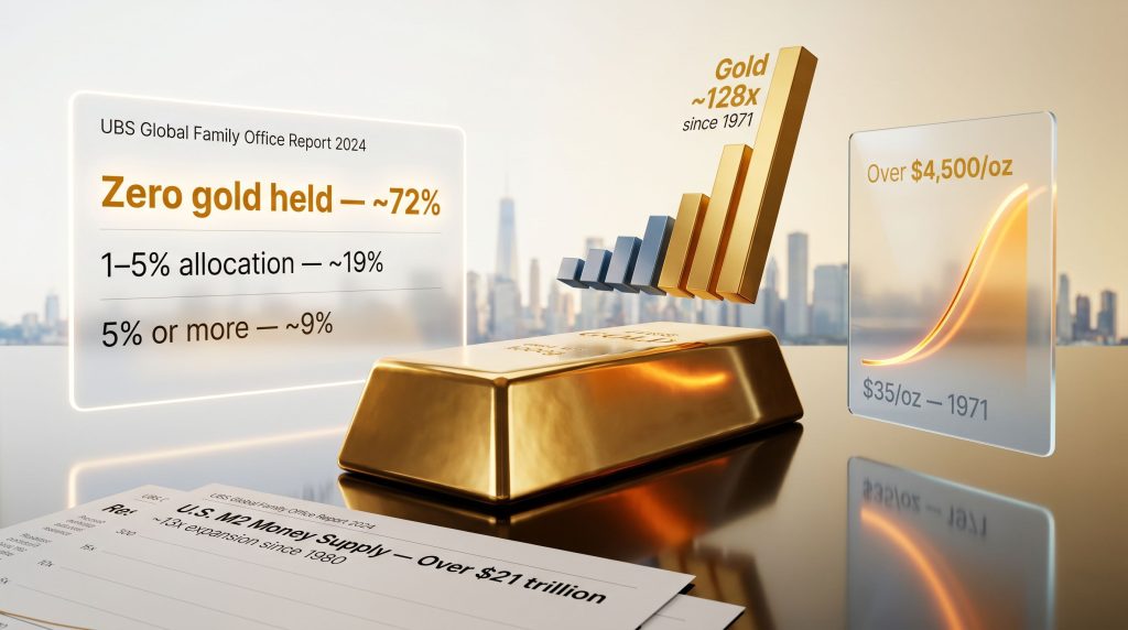 why family offices don't own gold infographic