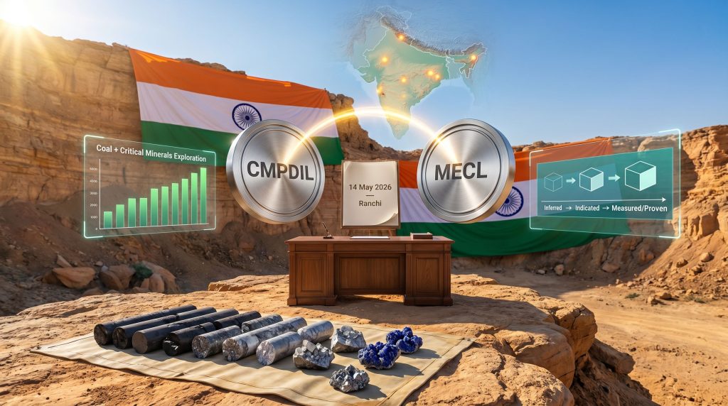 CMPDIL and MECL MoU for mineral exploration signing visual