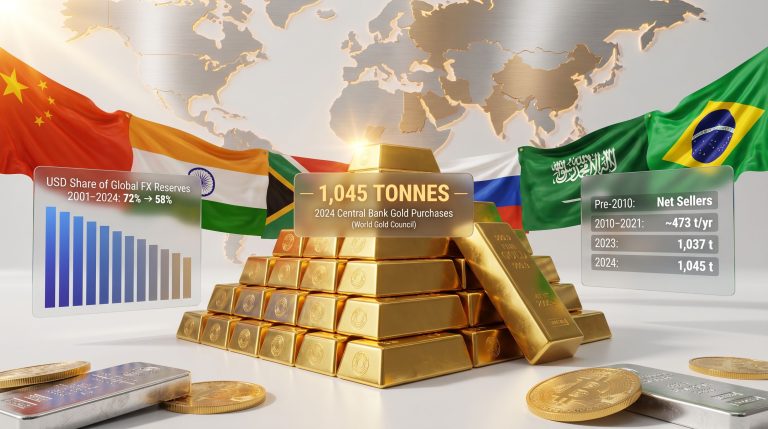 BRICS buying gold and portfolio impact