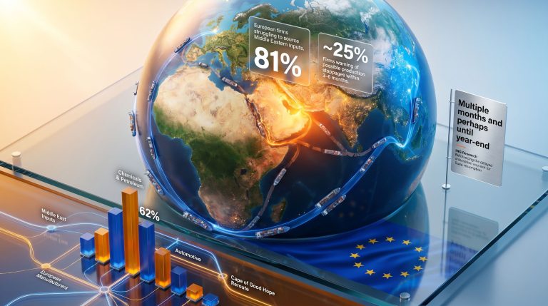 European firms in China rethink supply chains after Iran war infographic
