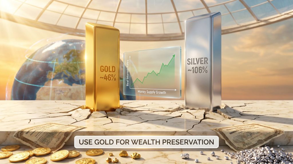 gold and silver in an inflationary environment chart