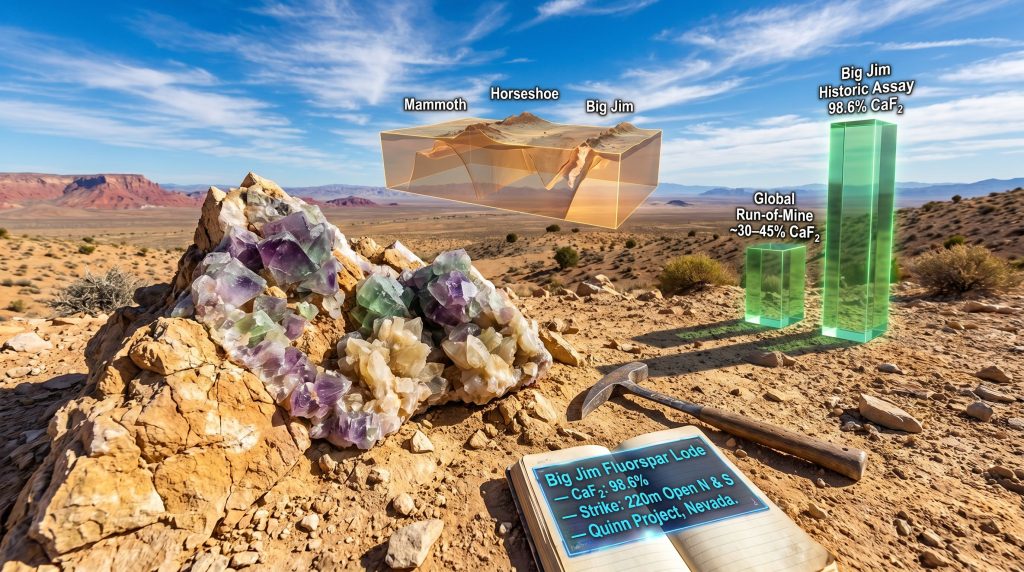 OD6 Metals Big Jim fluorspar lode overview graphic