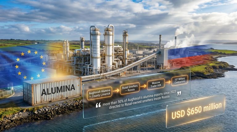Aughinish Alumina exports to Russia sanctions graphic