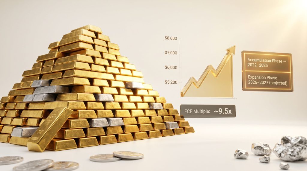 gold and silver mining stocks bull market chart