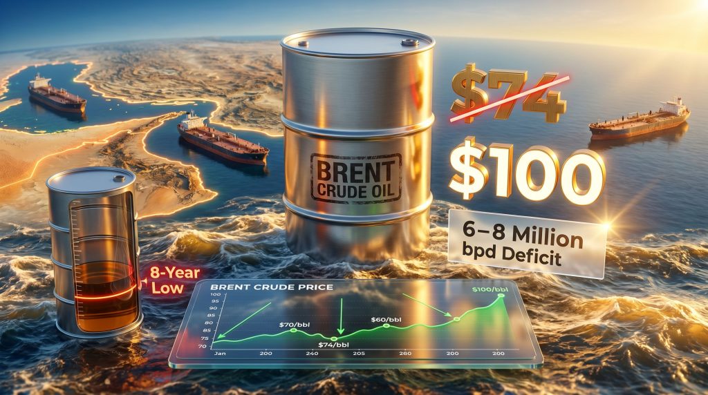 Barclays $100 oil price forecast graphic