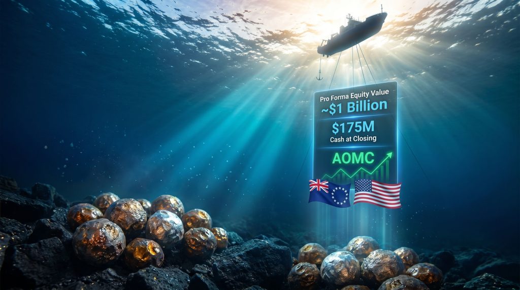 AOMC and Odyssey merger SEC filing infographic underwater