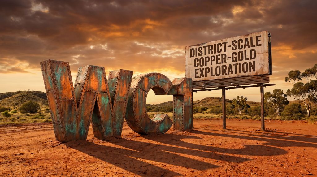 West Cobar Metals Ltd-WC1-WCN copper-gold exploration desert sign