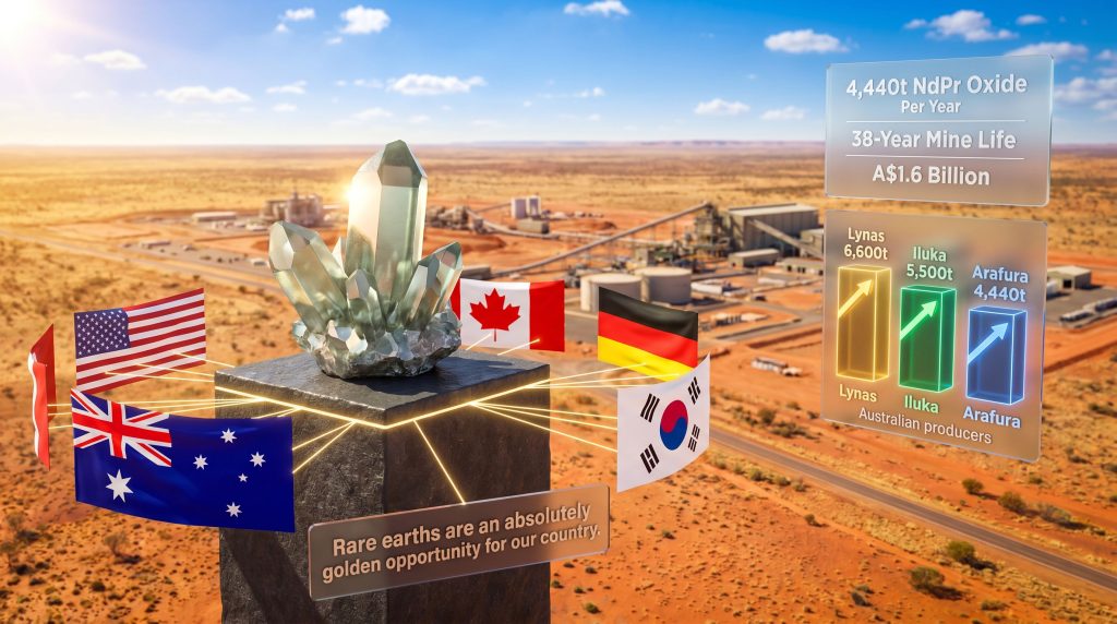 Arafura Nolans rare earth project infographic overview