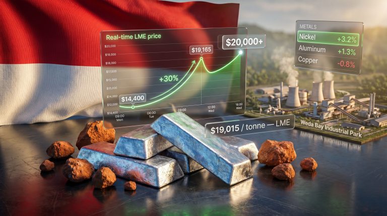 nickel price spike in Indonesia chart