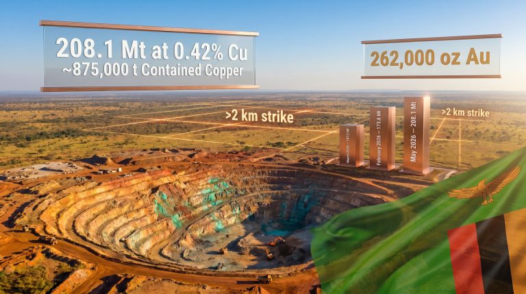 Mumbezhi copper project resource estimate infographic