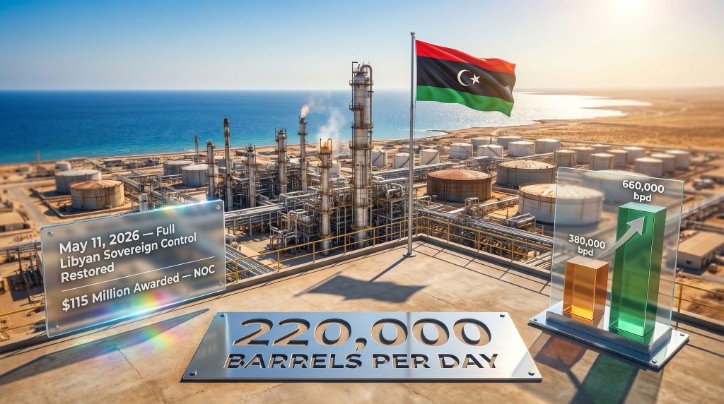 Ras Lanuf refinery dispute in Libya infographic