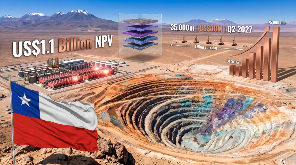 Marimaca Copper Pampa Medina expansion mine growth infographic