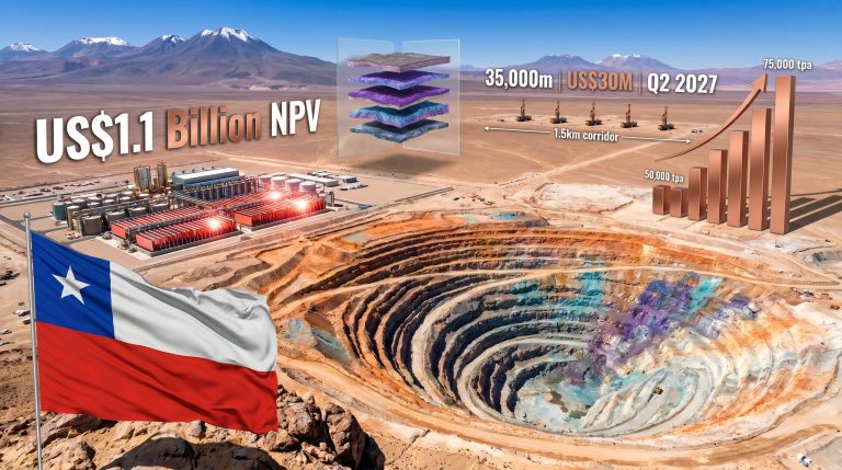 Marimaca Copper Pampa Medina expansion mine growth infographic