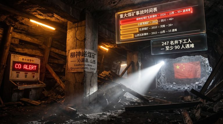 gas explosion at Chinese coal mine aftermath