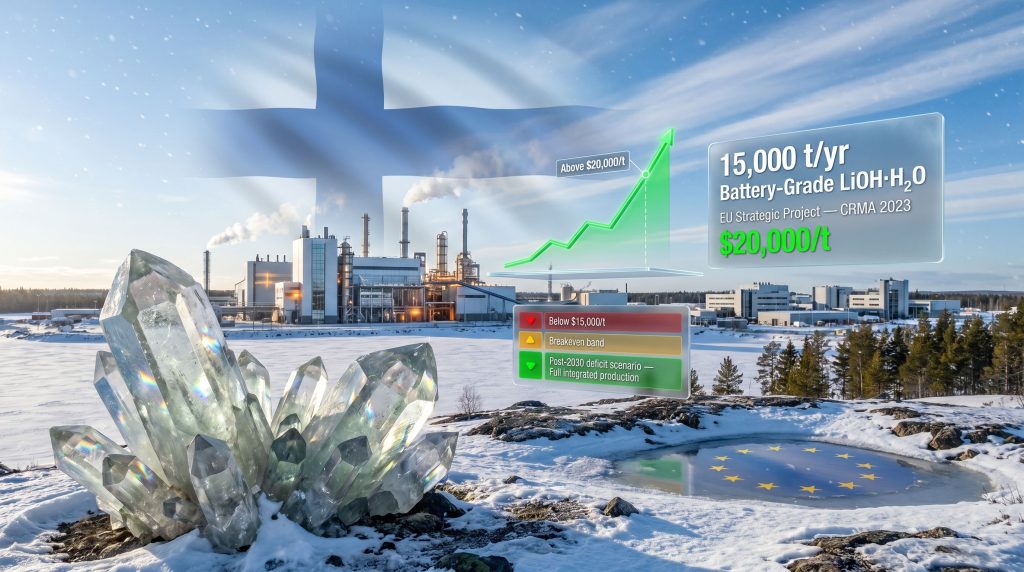 Sibanye Keliber lithium project in Finland plant graphic
