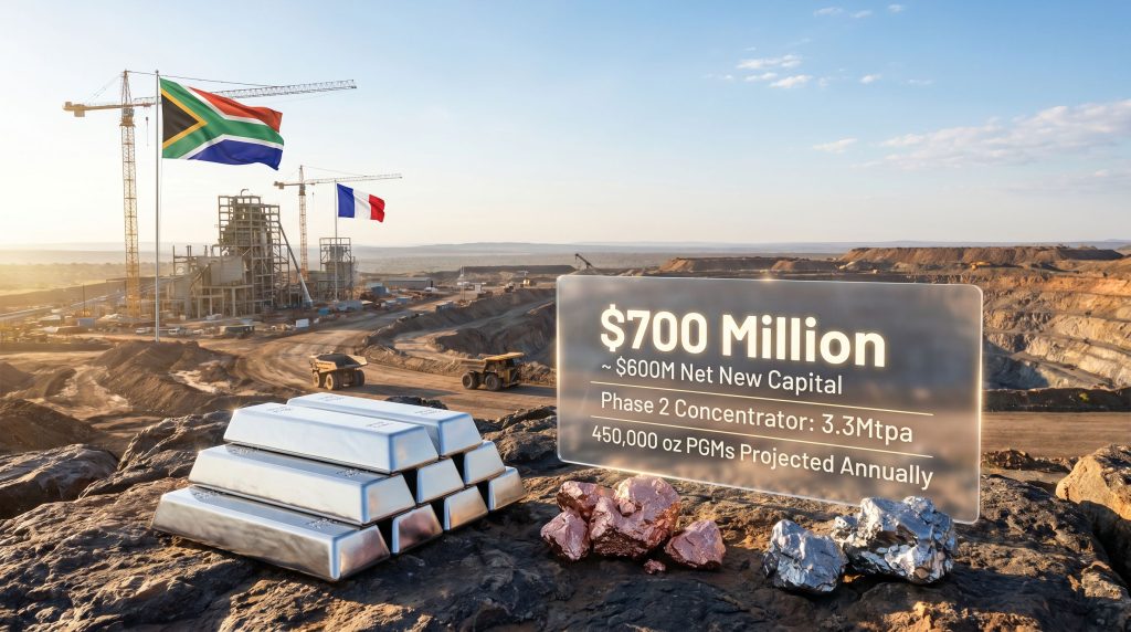 Nedbank arranges $700m for Phase 2 of Ivanhoe’s Platreef mine infographic