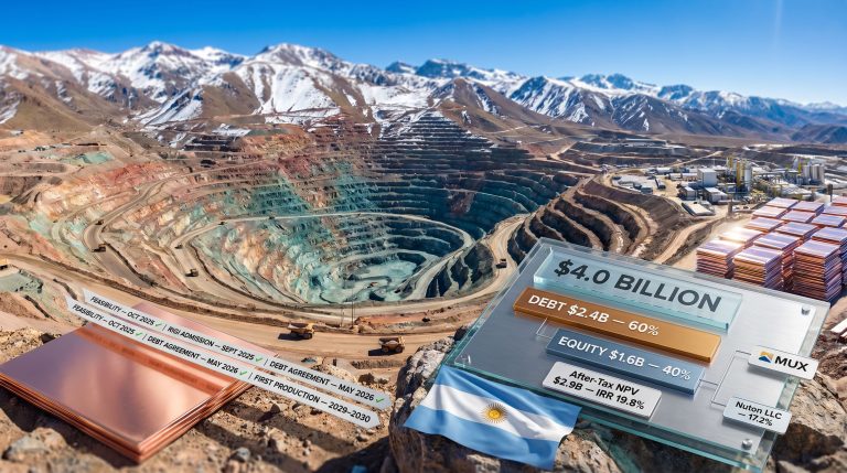McEwen Copper Los Azules financing Argentina mine plan