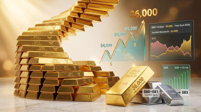 gold to $6,000 by year end forecast charts