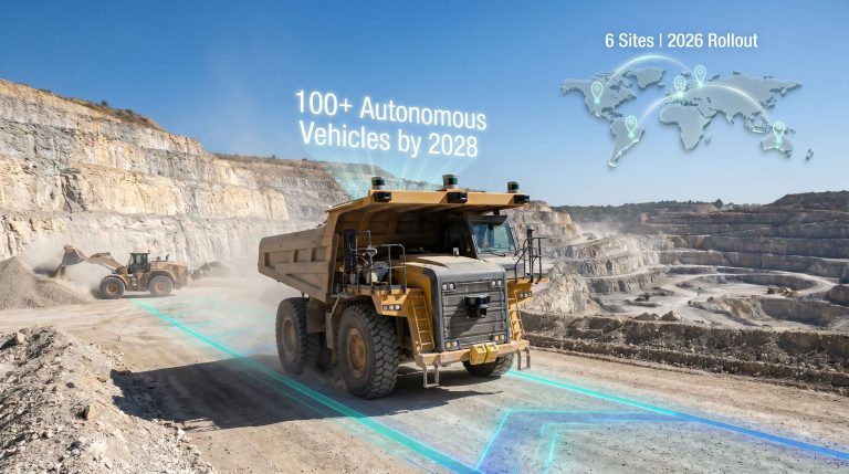Heidelberg Materials autonomous heavy equipment rollout quarry trucks