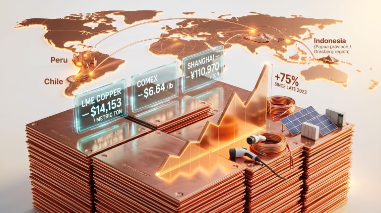 copper prices rise past $14,000 infographic map