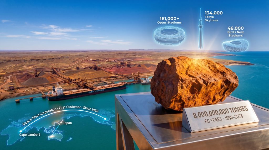 Rio Tinto eight billionth tonne of iron ore shipment milestone