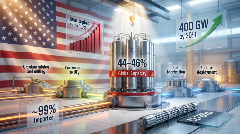 US nuclear fuel supply chain growth infographic