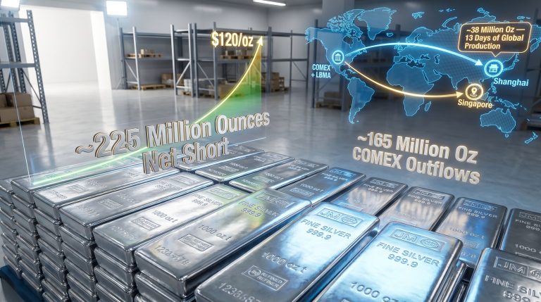 silver short squeeze in the making infographic