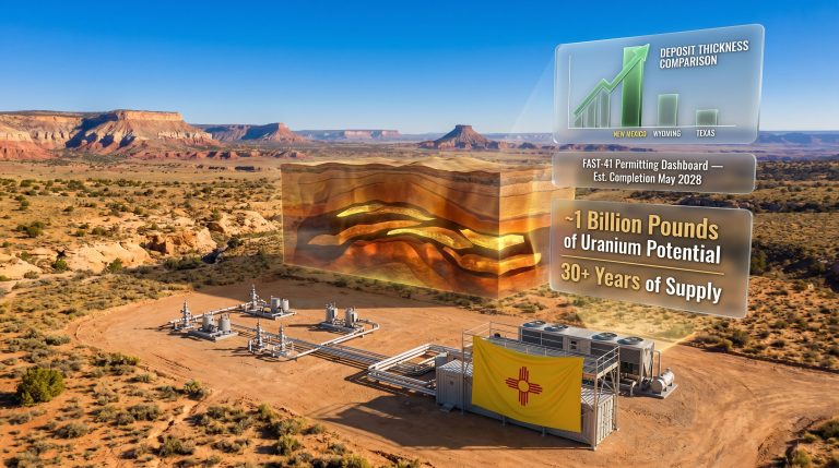 New Mexico uranium ISR projects infographic scene